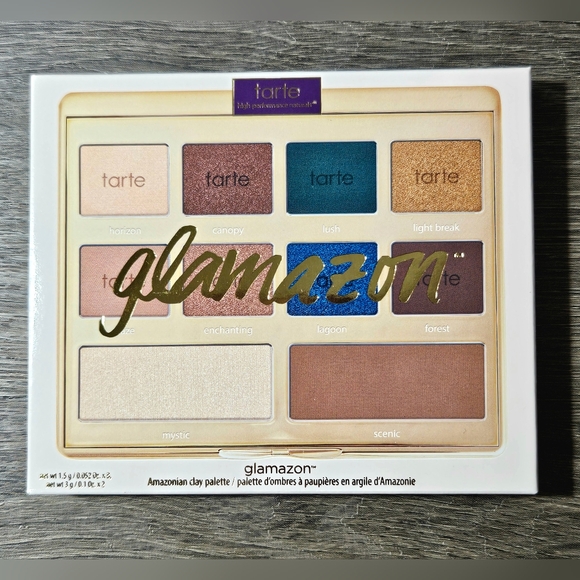 TARTE GLAMAZON Amazonian Clay Eyeshadow Palette NEW MSRP $49 - Picture 2 of 14